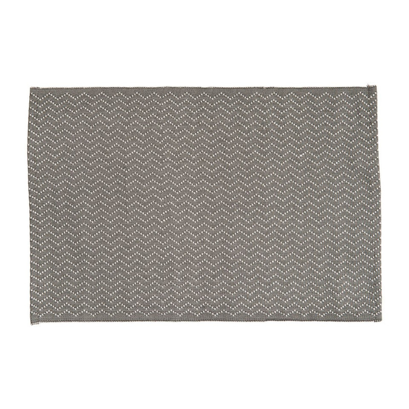 Placemat zigzag - 48x33 cm - grijs