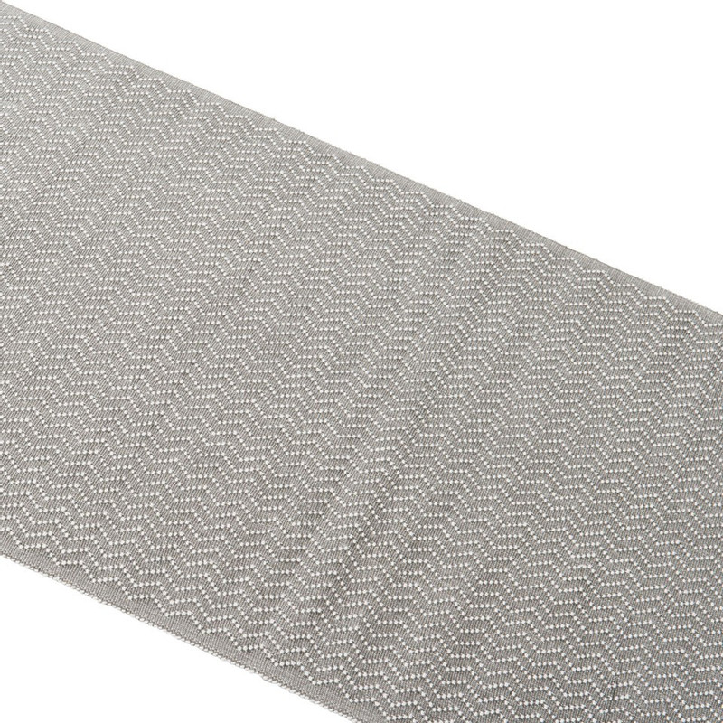 Tafelloper zigzag - 45x240 cm - grijs