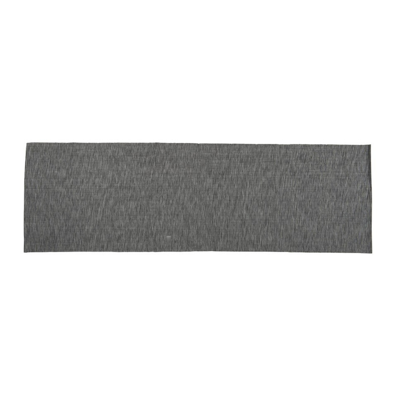 Tafelloper melange - grijs - 45x150 cm