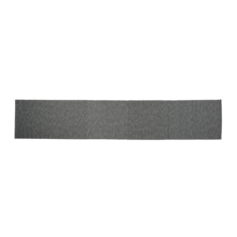 Tafelloper melange - grijs - 45x240 cm