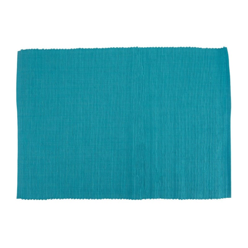 Placemat rib - 33x48 cm - blauw
