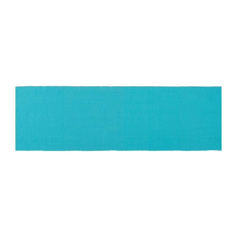 Tafelloper rib - 45x150 cm - blauw
