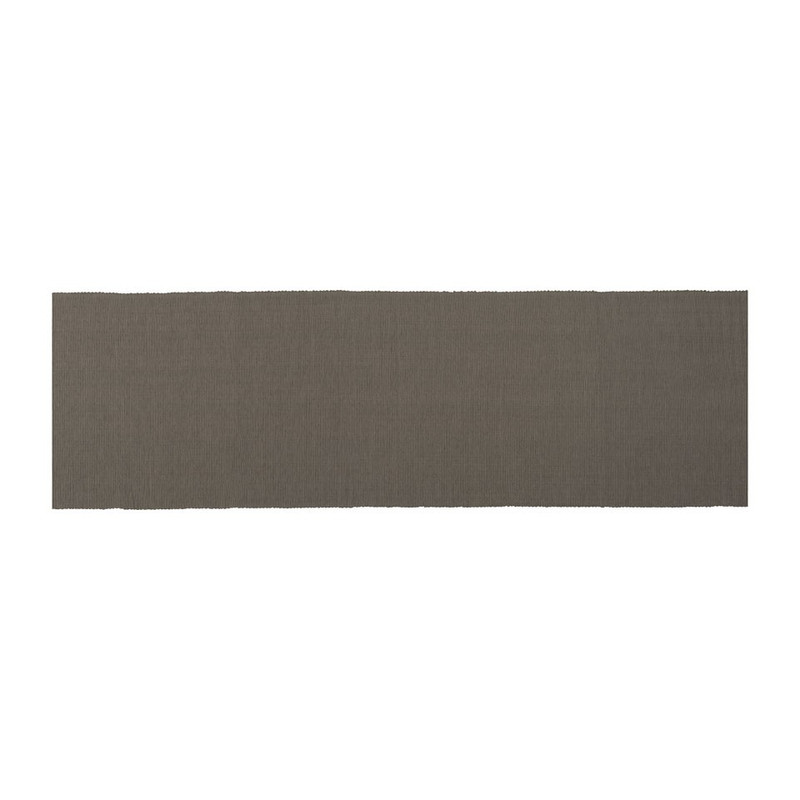 Tafelloper rib - 45x240 cm - grijs