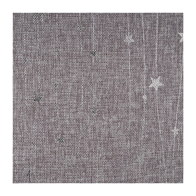 Tafelloper sterren - zilver - 36x150 cm 