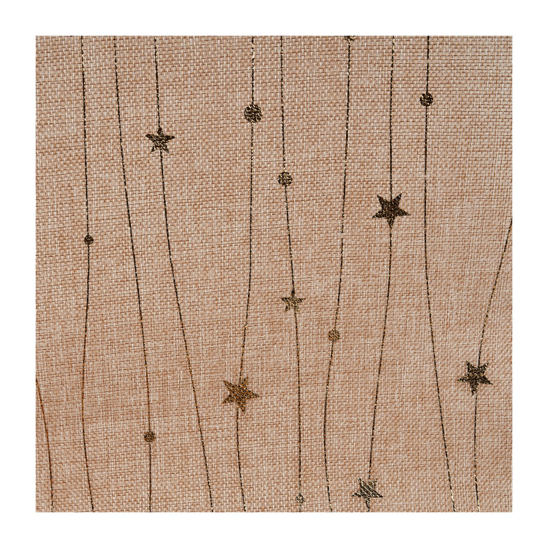 Tafelloper sterren - goud - 36x150 cm 
