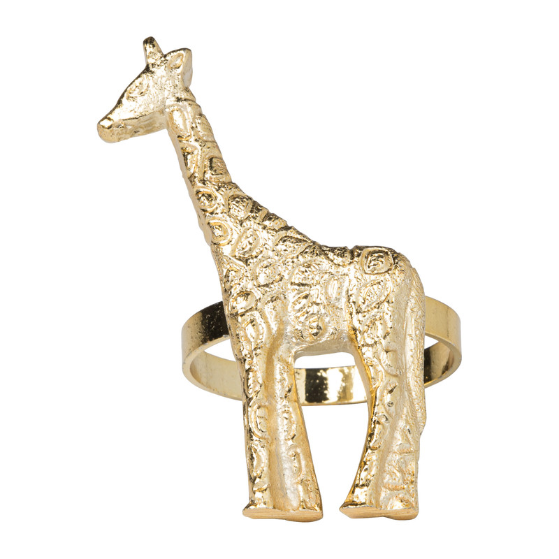 Servetring giraffe - goud