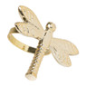 Servetring libelle - goud - ø4 cm