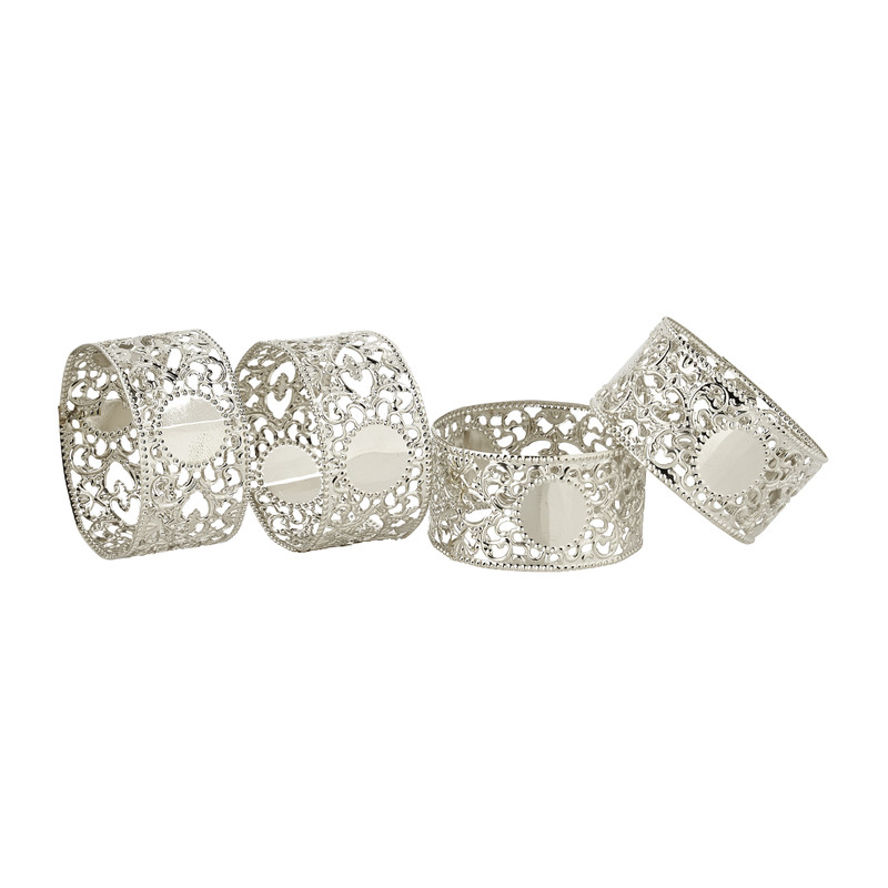 Servetringen zilver - set van 4