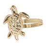 Servetring schildpad - goud - ø4 cm