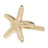 Servetring zeester - goud - ø4 cm