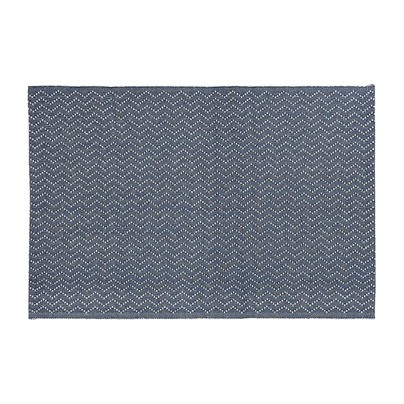 Placemat zigzag - 48x33 cm - blauw