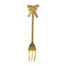 Gebaksvorkjes strikjes - goud - set van 4