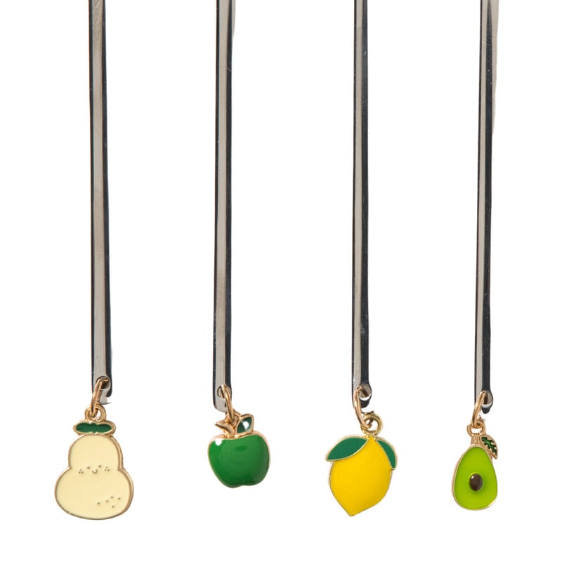 Lepels met hangers fruit - set van 4
