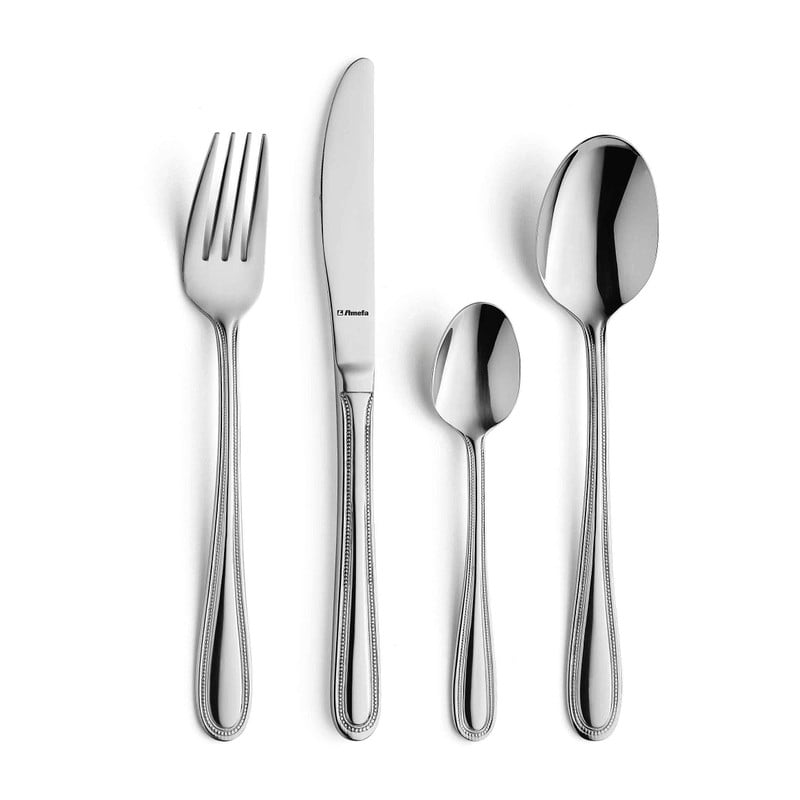 Bestekset Amefa Pearl - zilverkleurig - 24-delig - 6 persoons