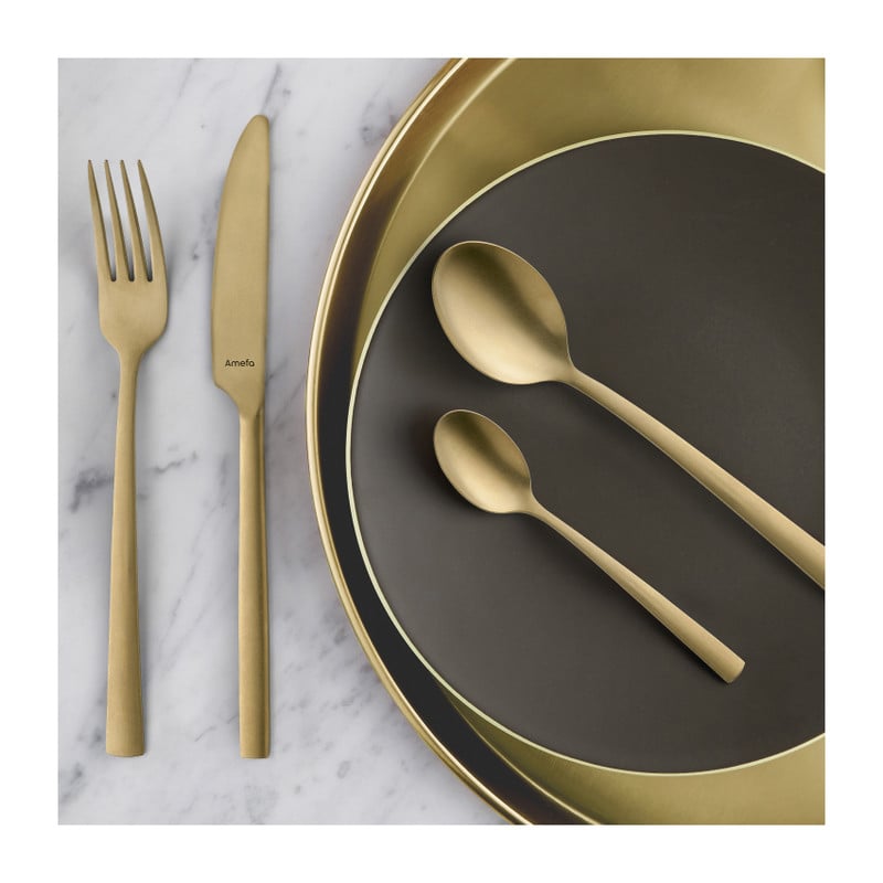 Bestekset Manille - Vintage goudkleurig - 16-delig - 4 persoons