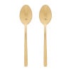Theelepels - goudkleurig - set van 2