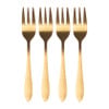 Gebaksvorkje goud - set van 4