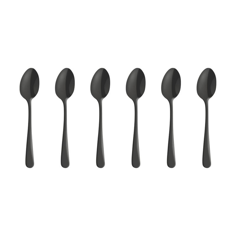 Amefa theelepels - Austin - vintage zwart - 6-delig