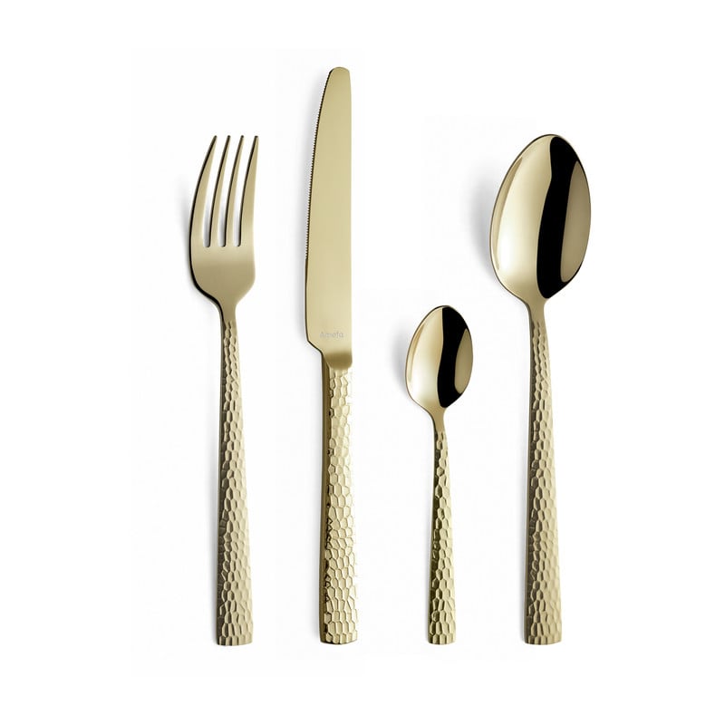 Bestekset Felicity - champagnekleurig - 24-delig - 6 persoons