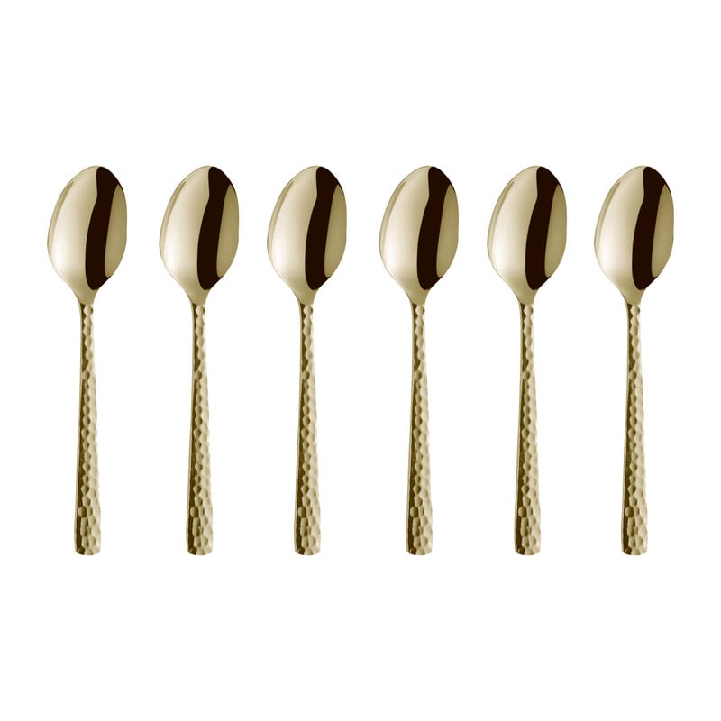 Amefa theelepels - Felicity - champagnekleurig - 6-delig