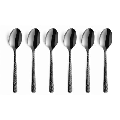 Amefa theelepels - Felicity - zwart - 6-delig 