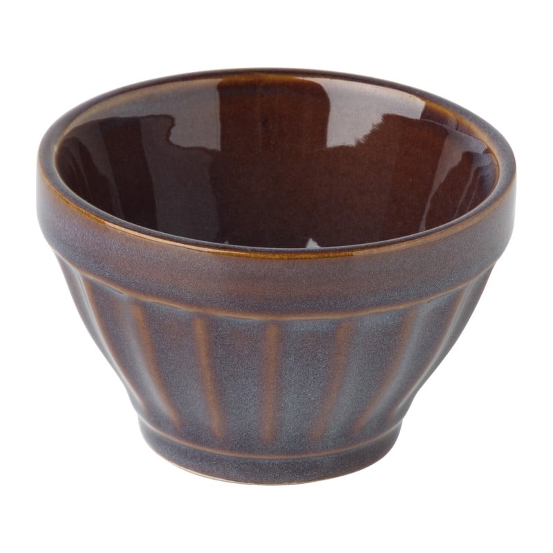 Schaal facet - bruin - ⌀9x5.7 cm 