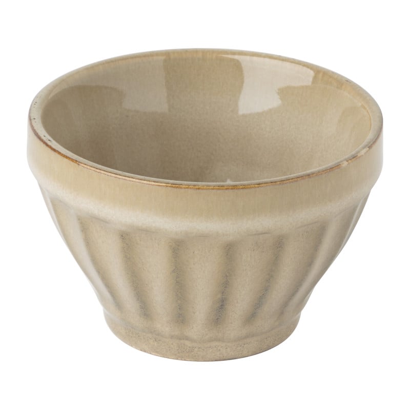 Schaal facet - beige - ⌀9x5.7 cm 
