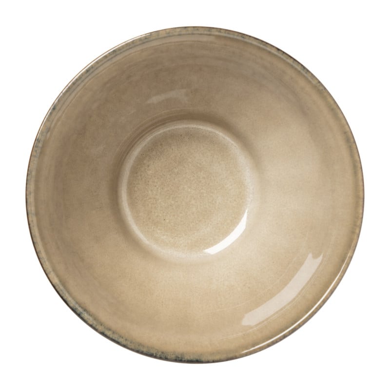 Schaal facet - beige - ⌀13x7.5 cm 