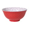 Schaaltje Anna groot - rood/grijs - ø15.5x7 cm