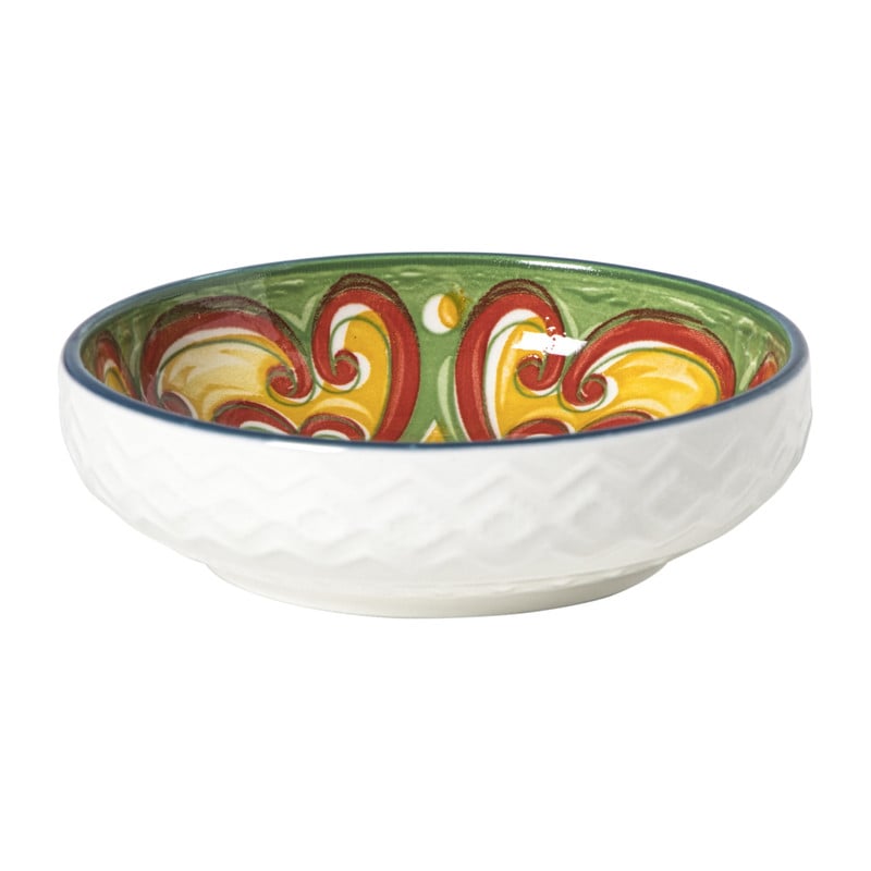 Schaaltje Diaz klein - geel/groen - ø8.7x2.4 cm