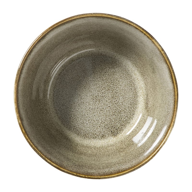 Schaaltje keramiek - bruin - ø7.3x6.1 cm