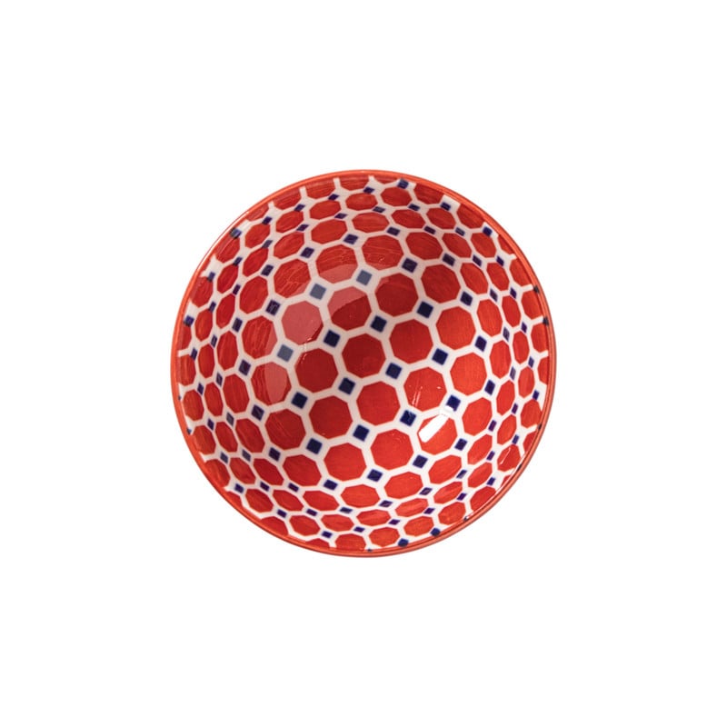 Schaaltje Anne klein - rood/blauw - ø9.2x4.8 cm