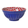 Schaaltje Anne groot - rood/blauw - ø15.8x7.3 cm