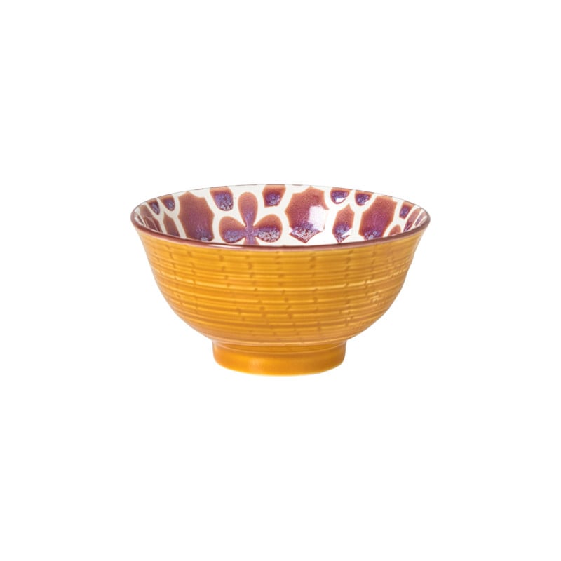 Schaaltje Nore klein - paars/geel - ø9.2x4.8 cm