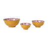 Schaaltje Nore middel - paars/geel - ø12.3x5.8 cm