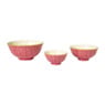 Schaaltje Lilly klein - geel/roze - ø9.2x4.8 cm