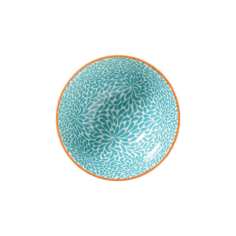 Schaaltje Moana klein - blauw/oranje - ø9.2x4.8 cm