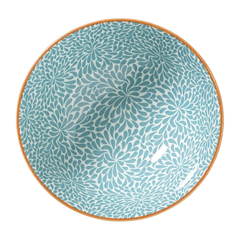 Schaaltje Moana middel - blauw/oranje - ø12.3x5.8 cm