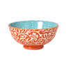 Schaaltje Moana middel - blauw/oranje - ø12.3x5.8 cm