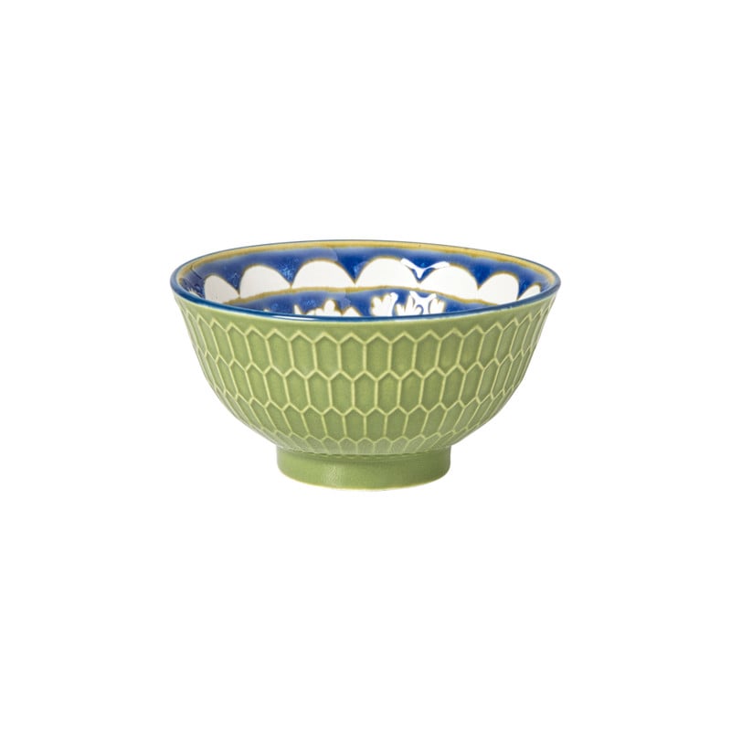 Schaaltje Rene klein - groen/blauw - ø9.2x4.8 cm