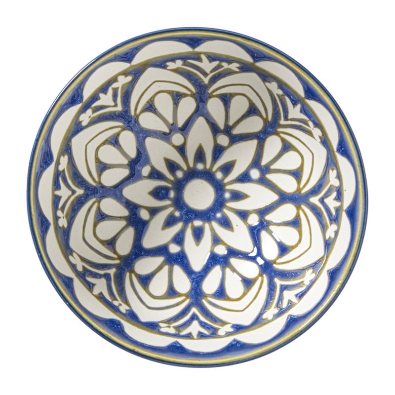 Schaaltje Rene middel - groen/blauw - ø12.3x5.8 cm
