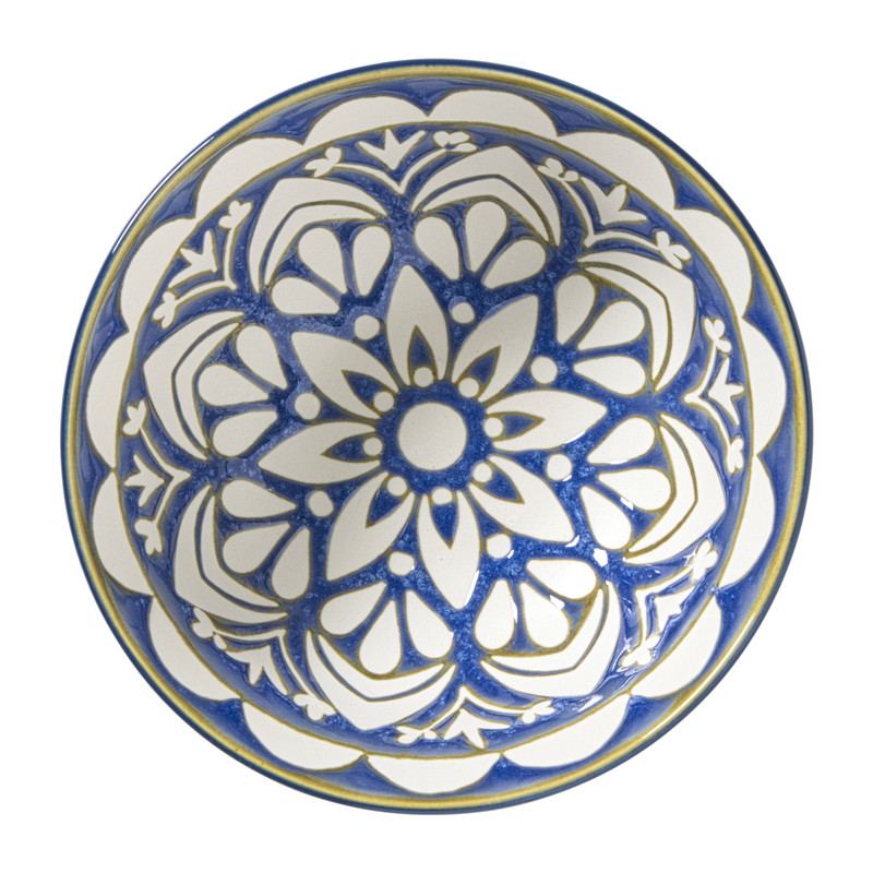 Schaaltje Rene groot - groen/blauw - ø15.8x7.3 cm