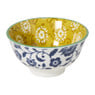 Schaaltje klein Bianca - geel/blauw - ø9x4.6 cm