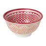 Schaaltje klein Bibi - roze/rood - ø9x4.6 cm