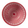 Schaaltje klein Bibi - roze/rood - ø9x4.6 cm
