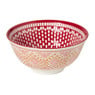 Schaaltje groot Bibi - roze/rood - ø15.5x7 cm