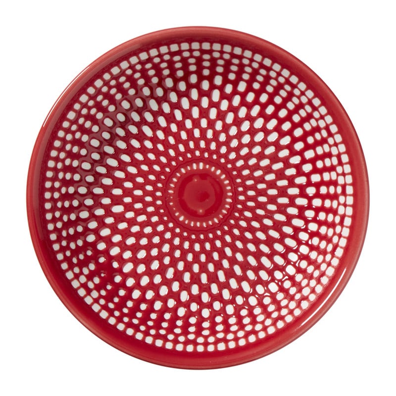 Schoteltje Bibi - roze/rood - ø9.7x2.5 cm