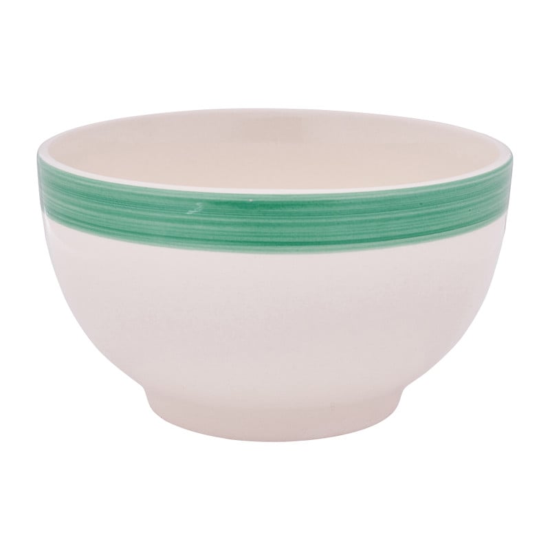 Schaal met gekleurde rand - diverse kleuren - ø14 cm 