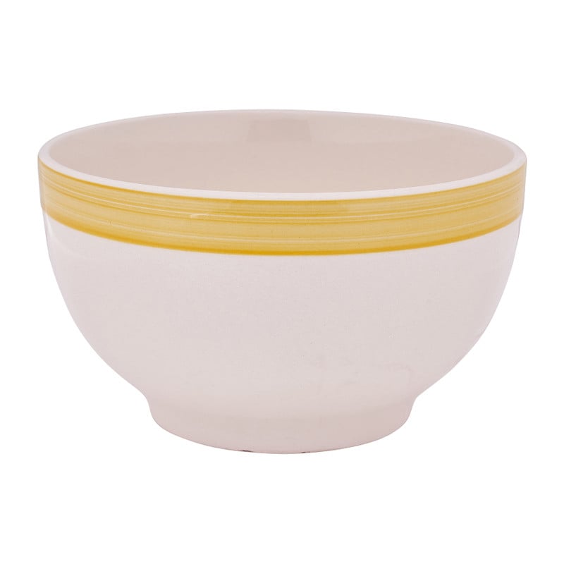Schaal met gekleurde rand - diverse kleuren - ø14 cm 