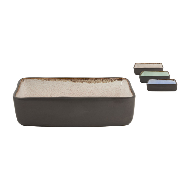 Schaal reactive glaze - 18.5x10.5 cm 
